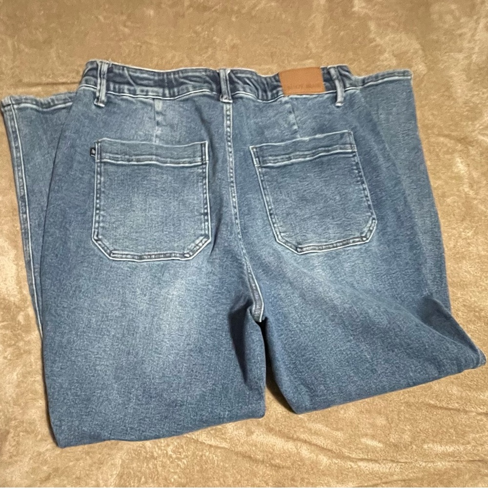 Judy Blue Blue Denim Joggers - Picture 2 of 4